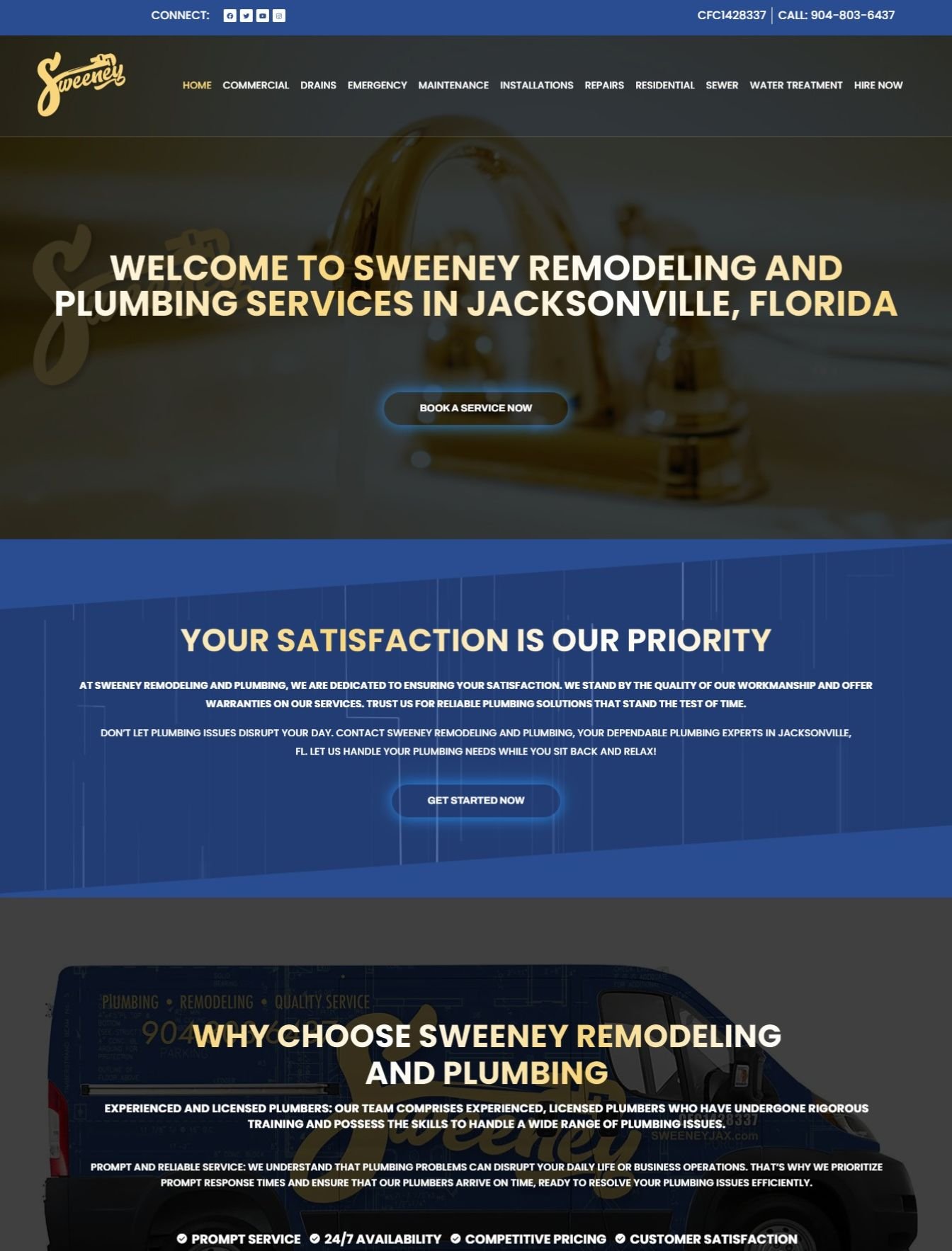 Custom real estate web design in the USA - website example