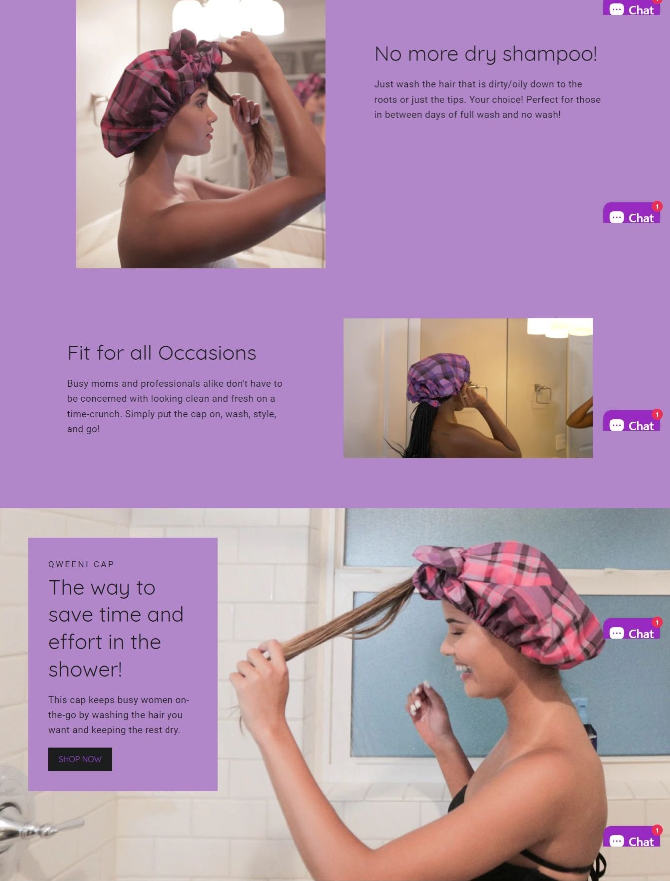 Custom beauty e-commerce web design in the USA - website example