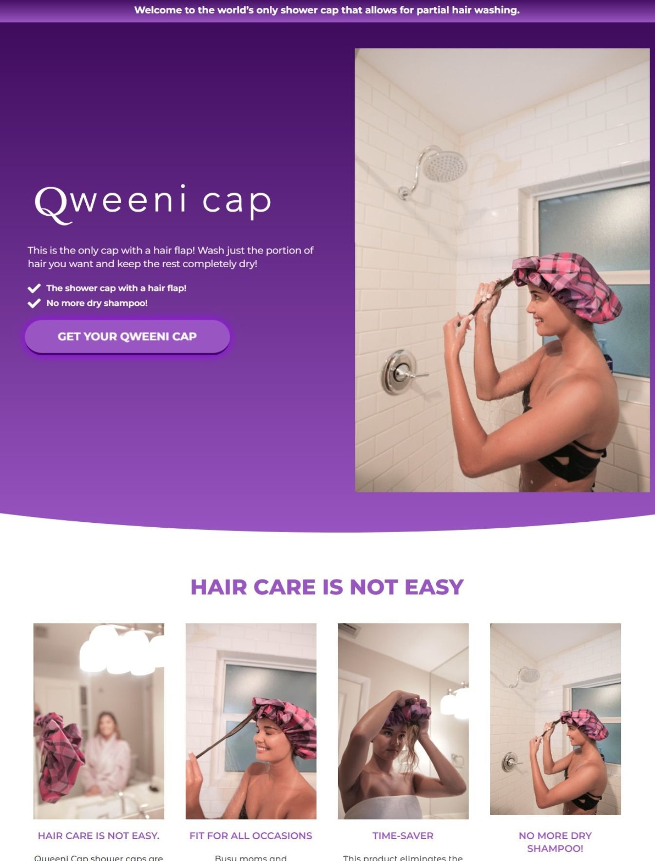 Custom beauty e-commerce web design in the USA - website example