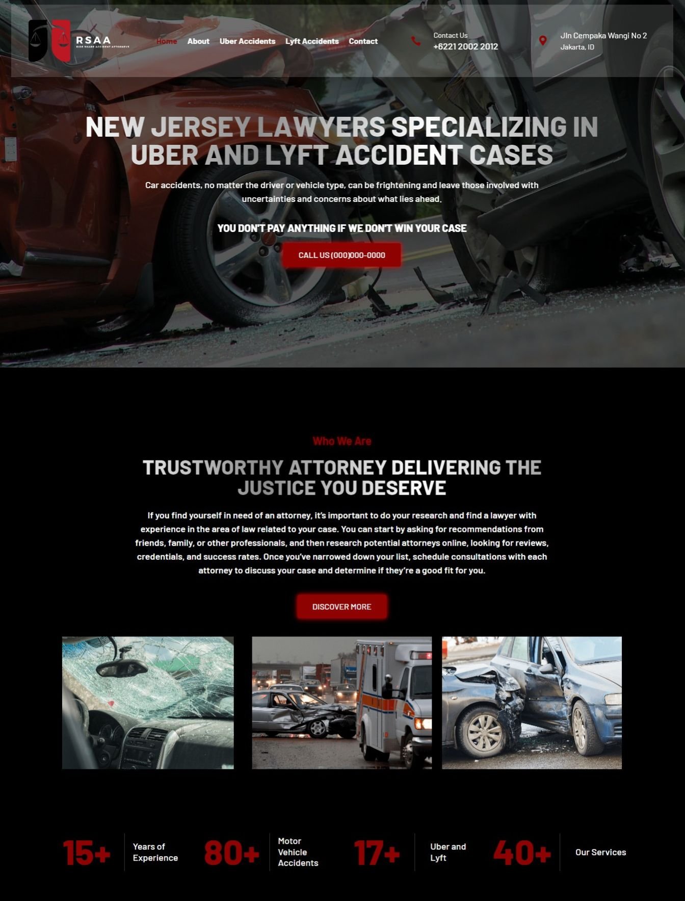 Custom business web design in the USA - website example