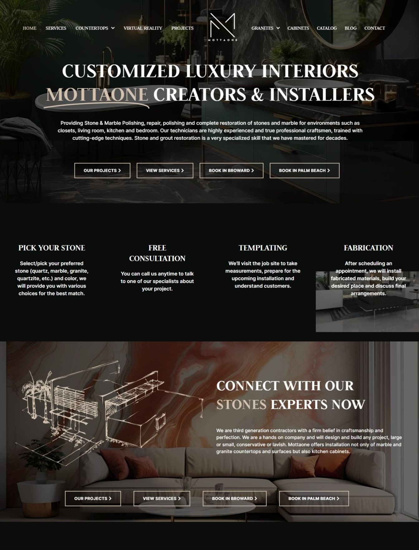 Custom business web design in the USA - website example