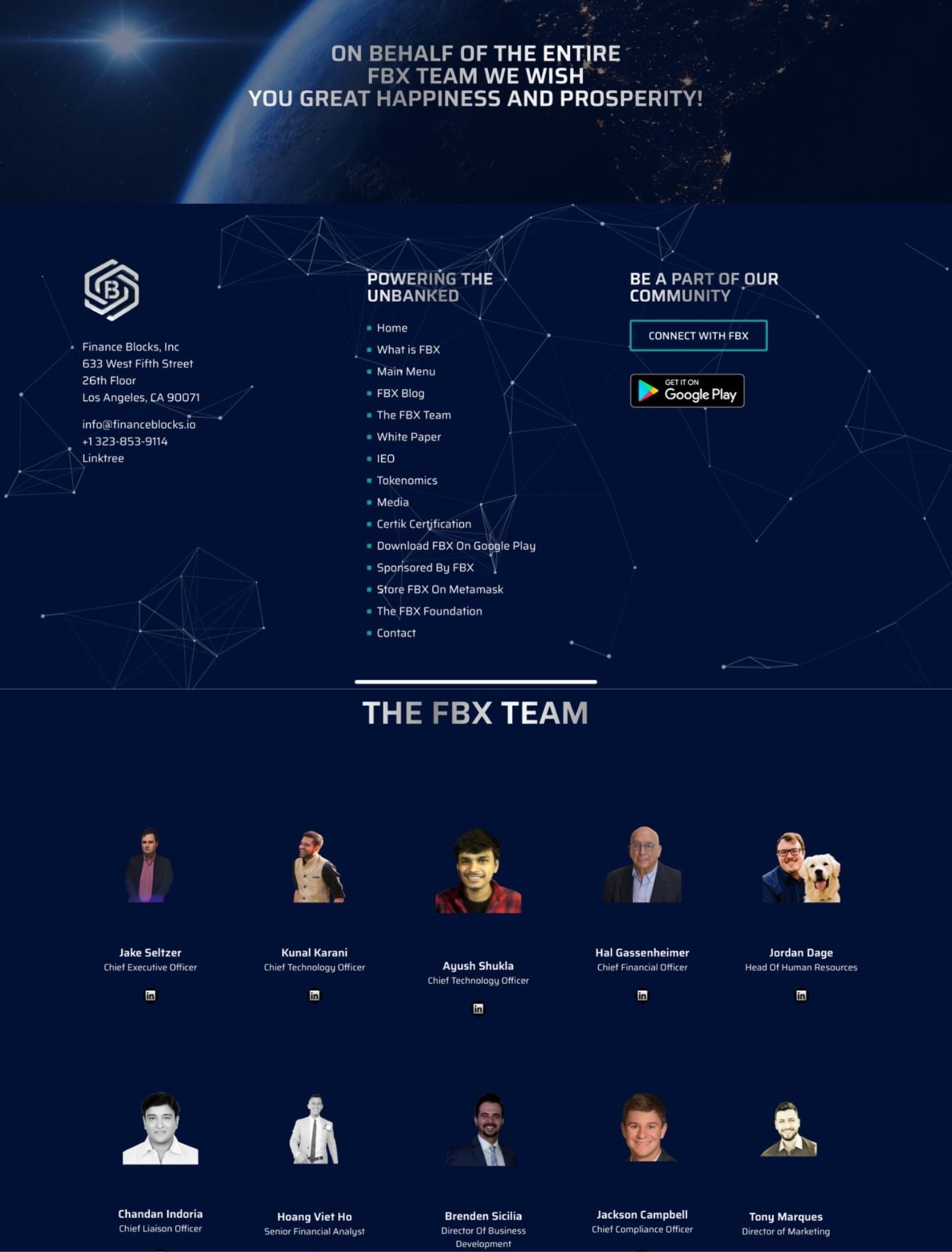 Custom fintech web design in the USA - website example
