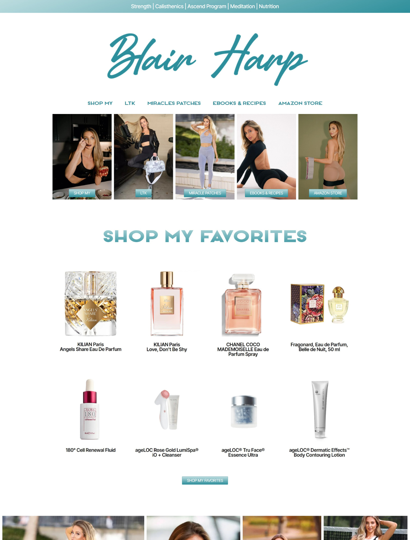 Custom personal brand web design in the USA - website example