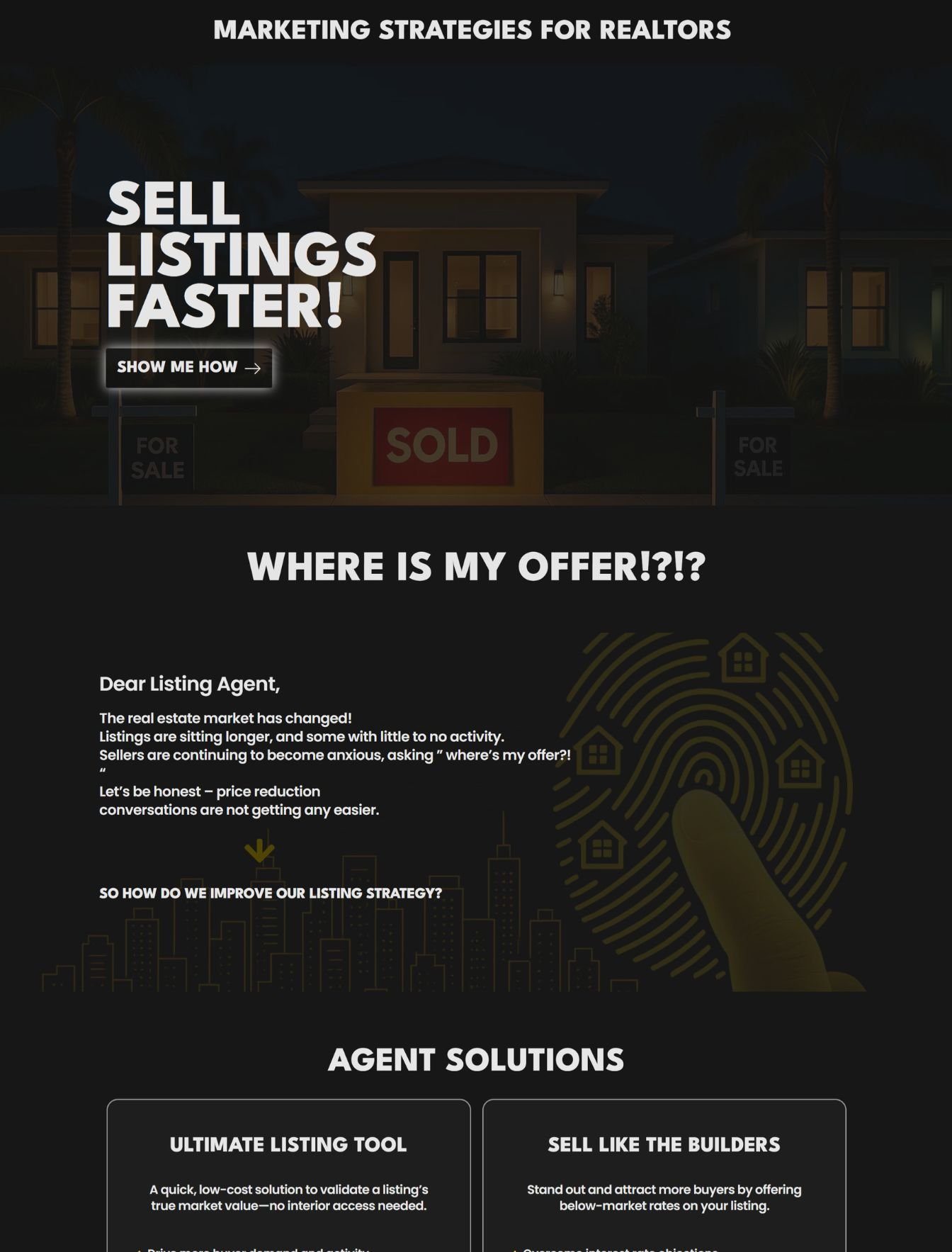 Real Estate Websites 11 Custom real estate marketing web design in the USA - website example