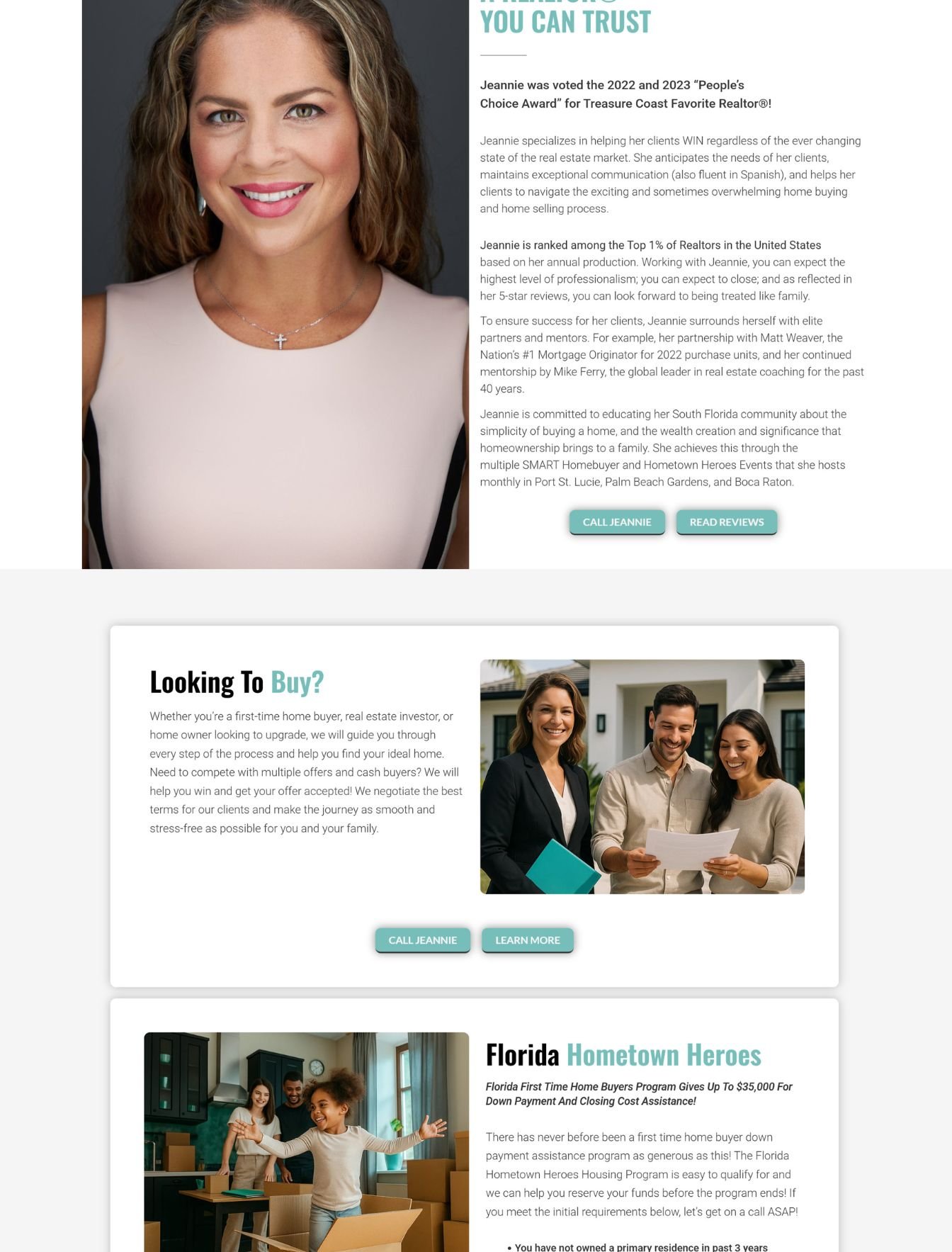 Real Estate Websites 5 Custom real estate web design in the USA - website example