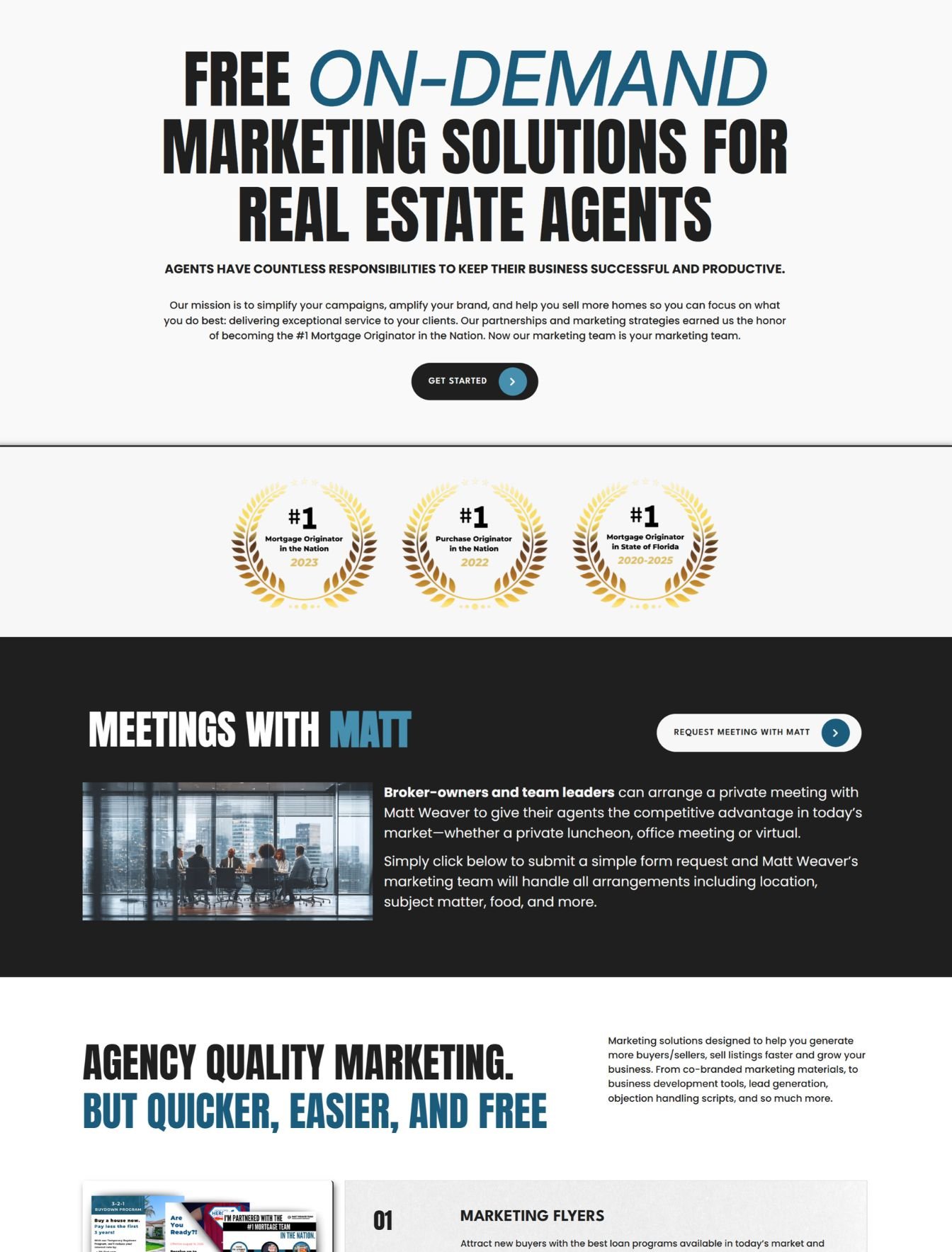 Real Estate Websites 18 Custom real estate marketing web design in the USA - website example