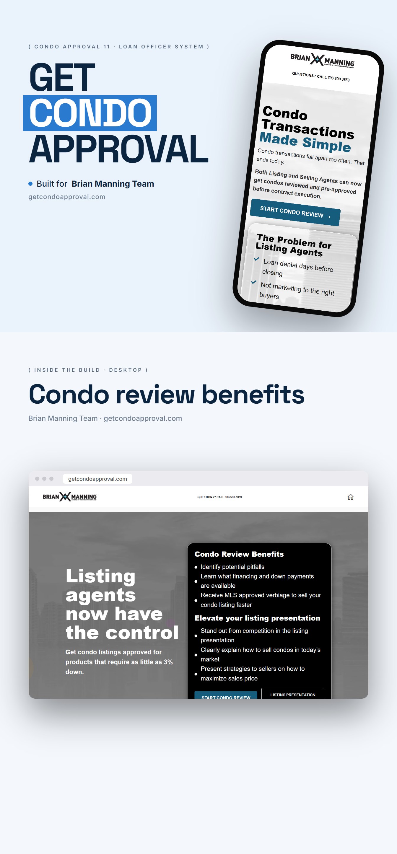 Portfolio 70 Brian Manning Team website