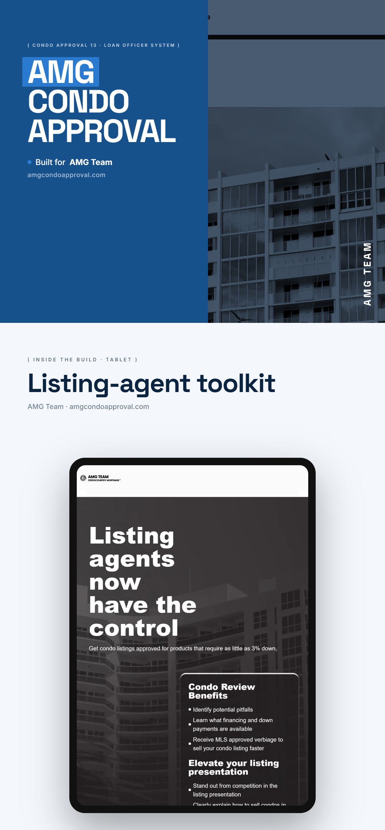 Portfolio 80 AMG Team website