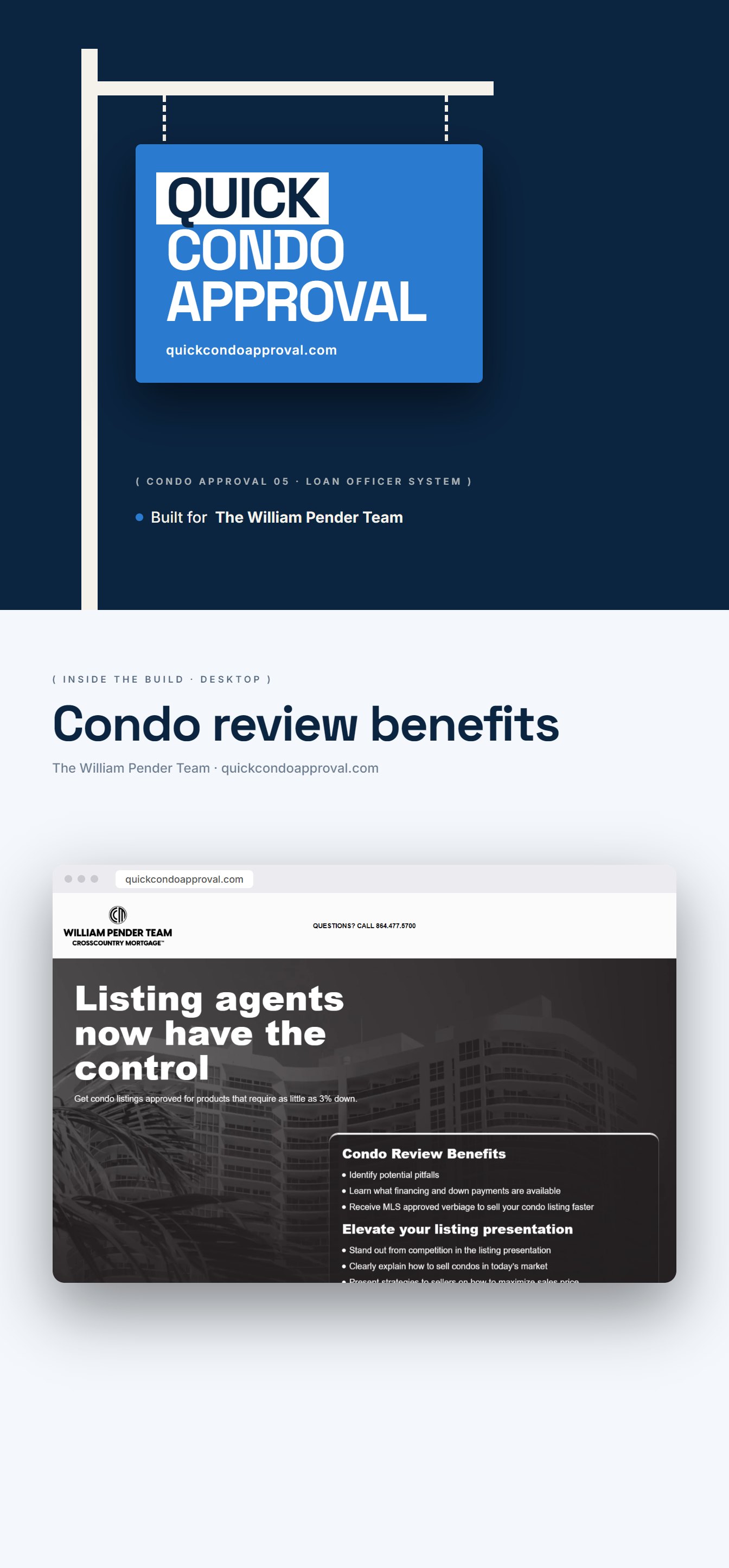 Portfolio 39 The William Pender Team website