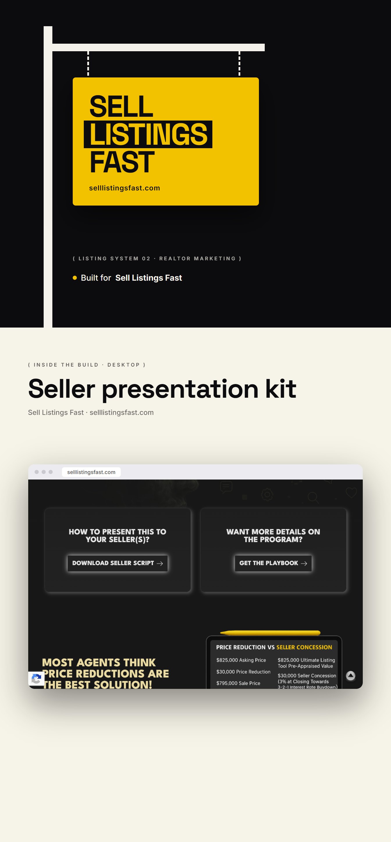 Portfolio 31 Custom real estate marketing web design in the USA - website example