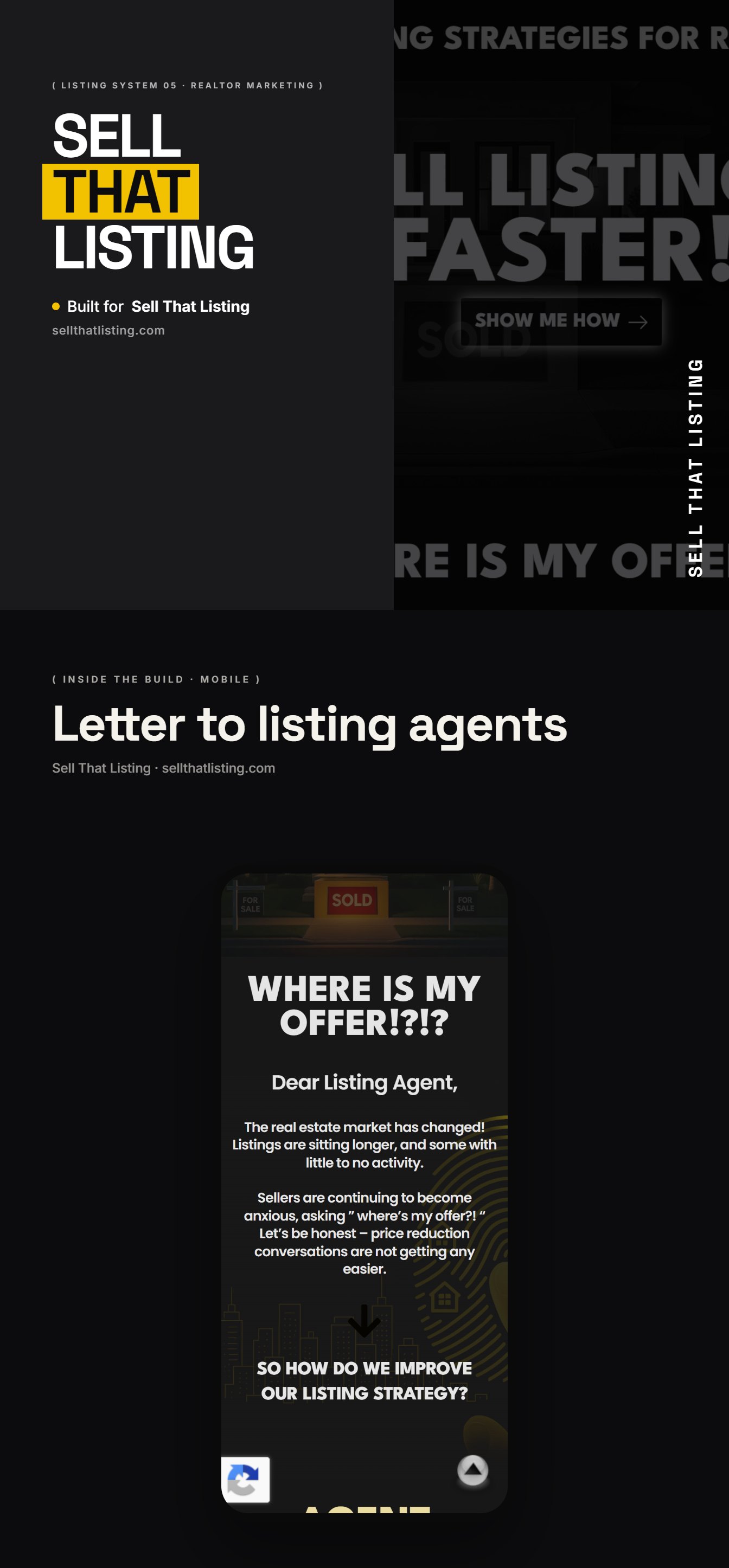 Portfolio 72 Custom real estate marketing web design in the USA - website example