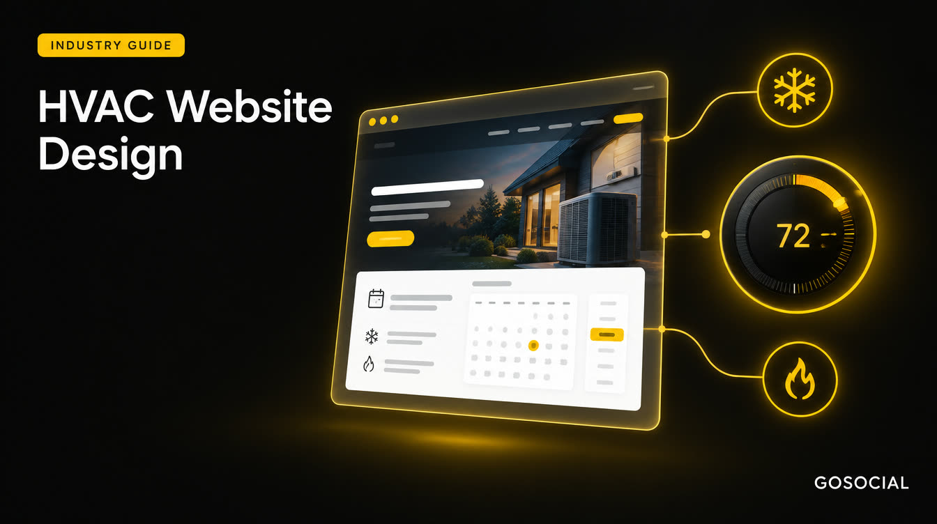 hvac website design gosocial