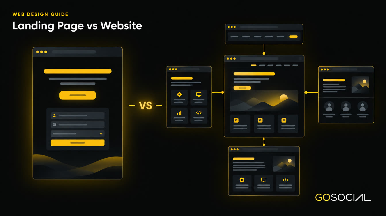 Landing page vs website: landing page vs website difference for business – United States