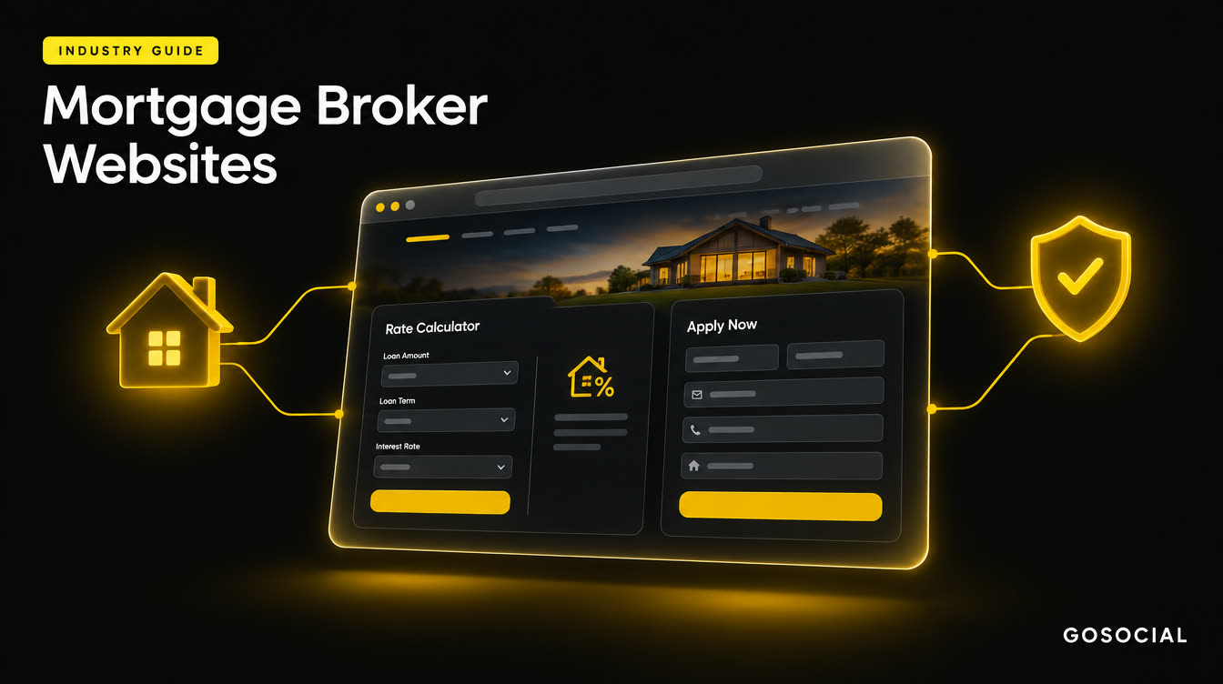 mortgage broker website design gosocial