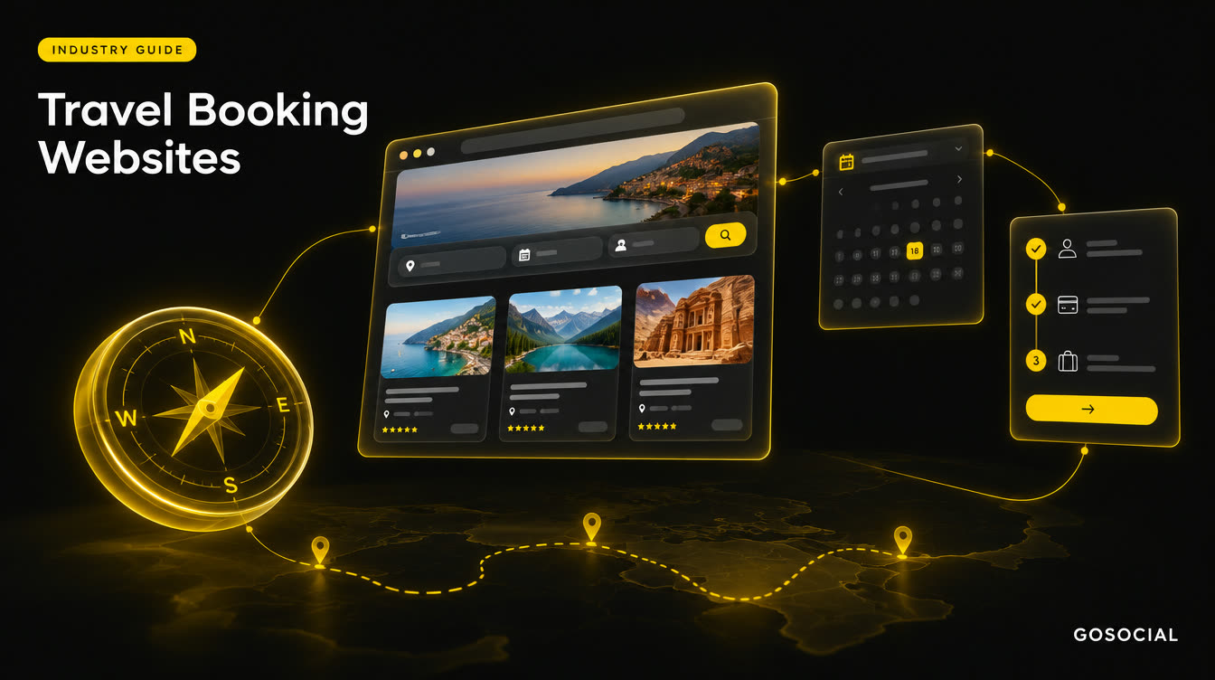 travel booking website design gosocial