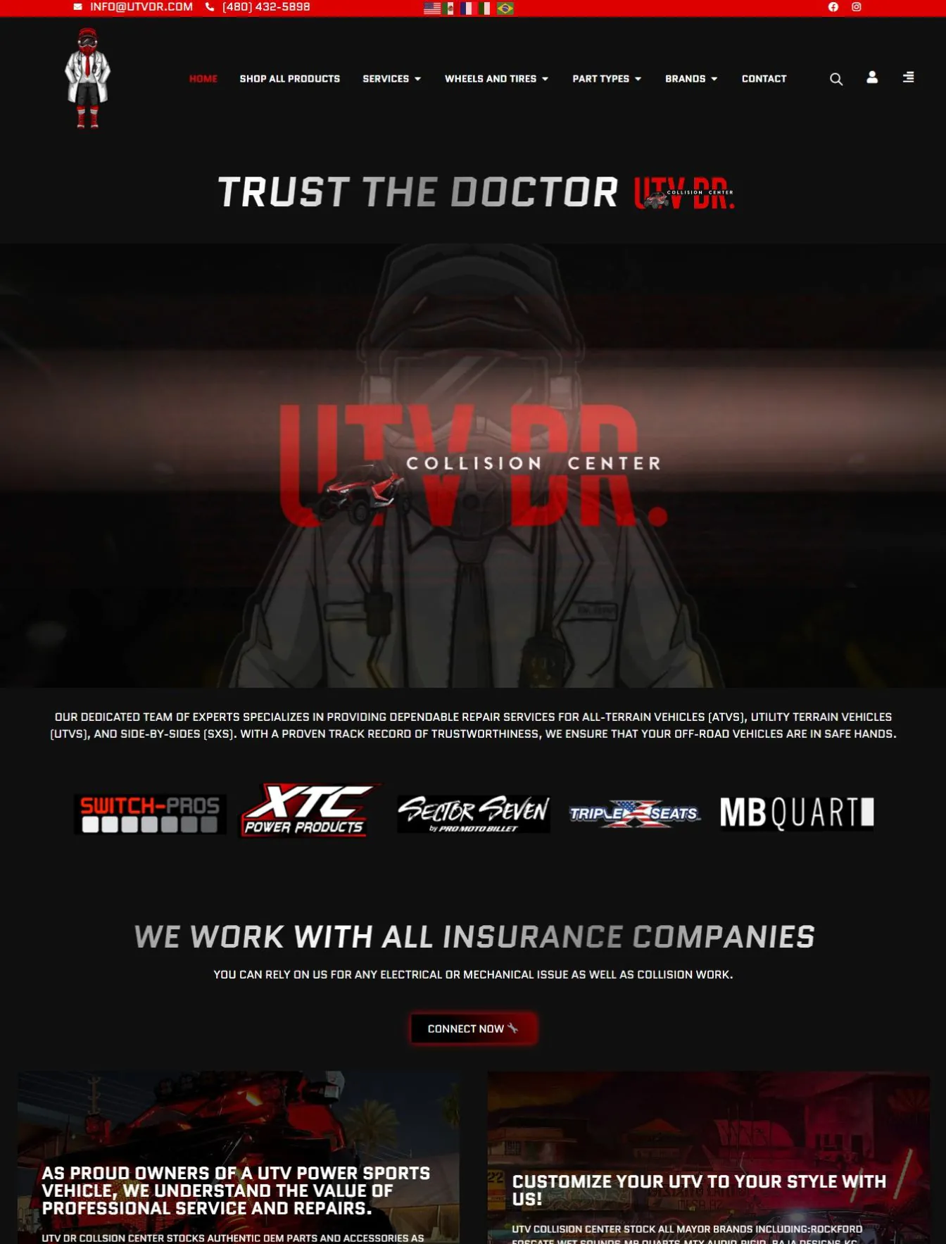 Portfolio 105 UTVDR website
