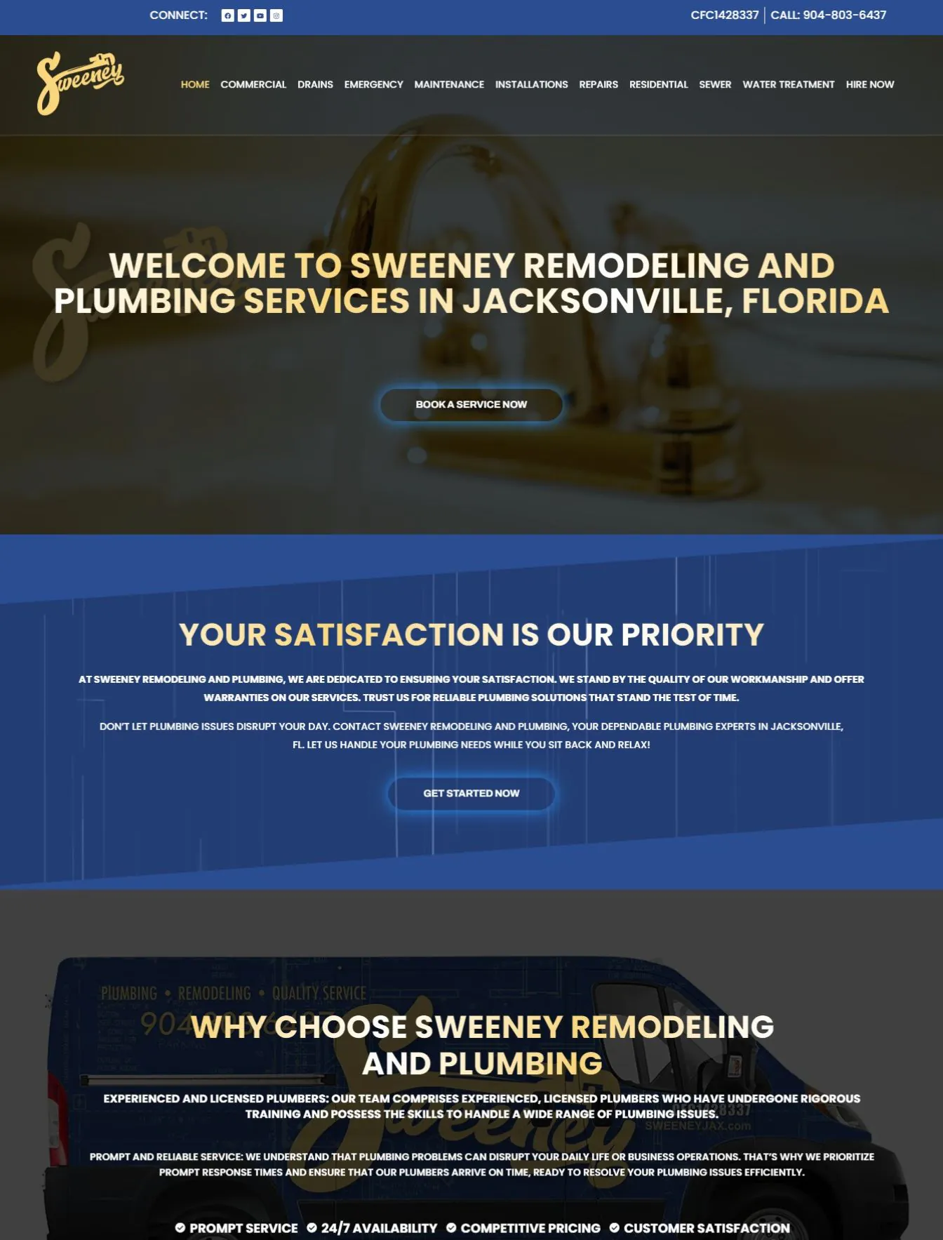Portfolio 129 Sweeney Jax website