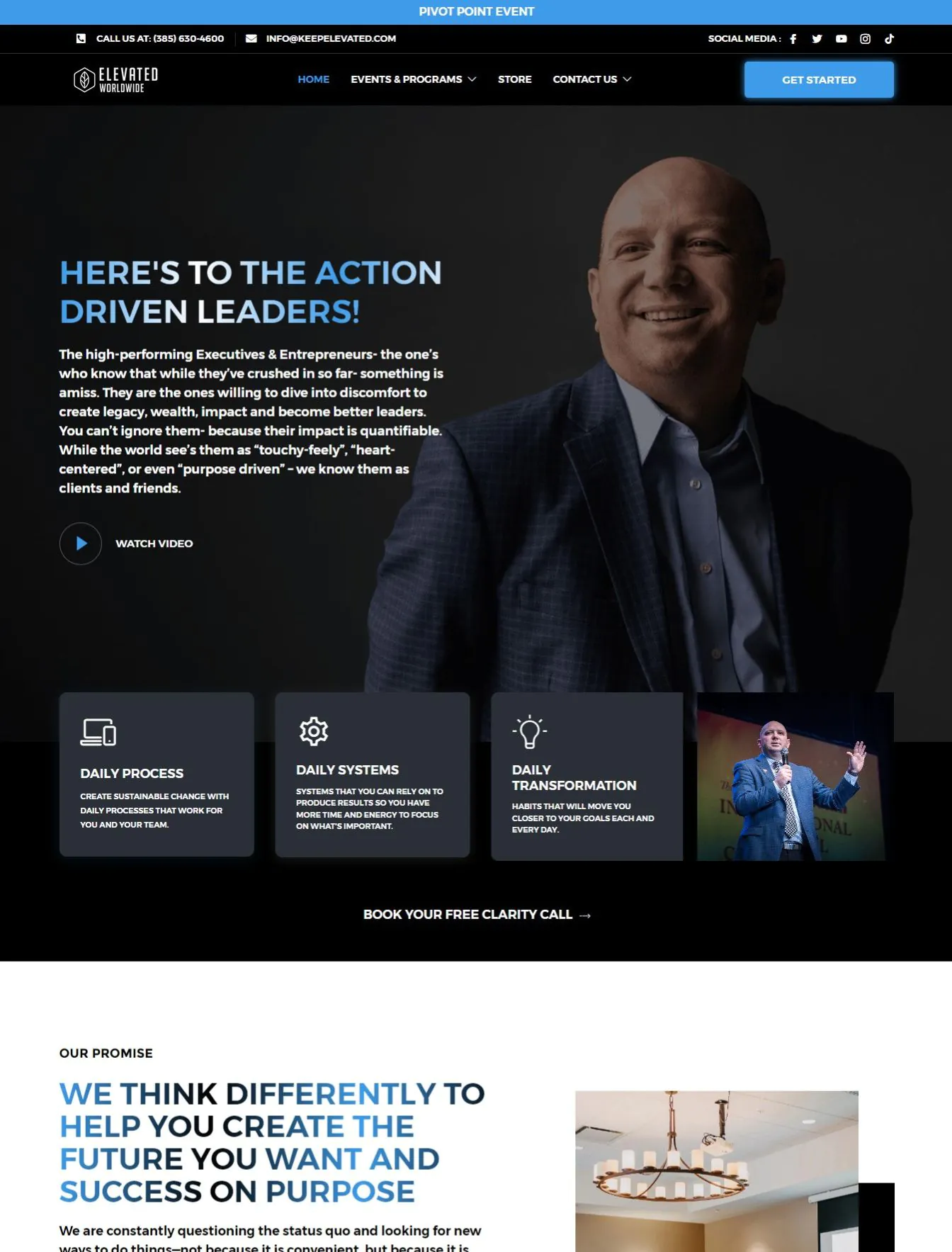 Portfolio 148 Keep Elevated website
