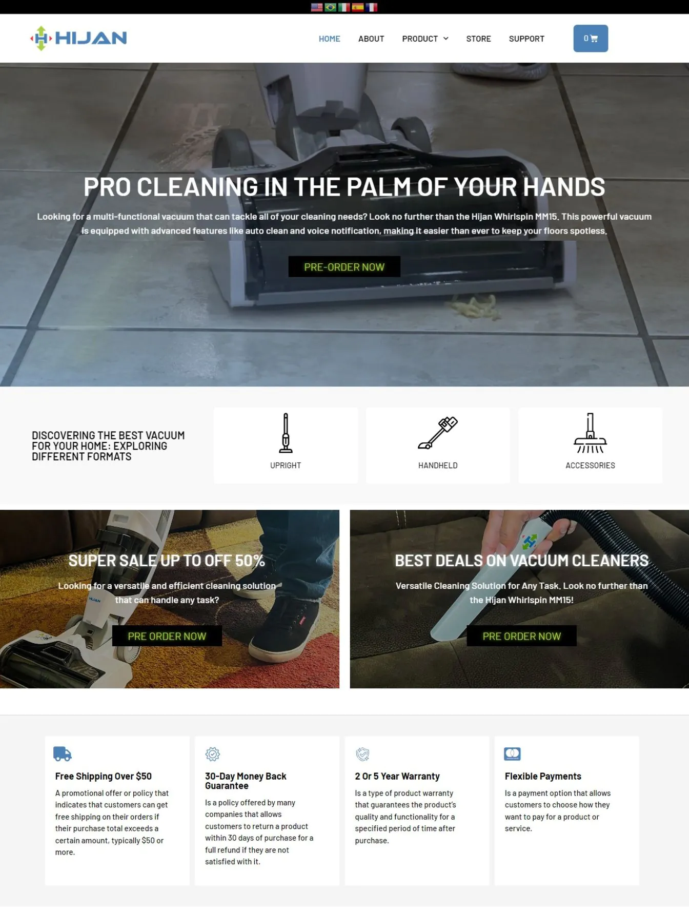 Portfolio 160 Hijantech website
