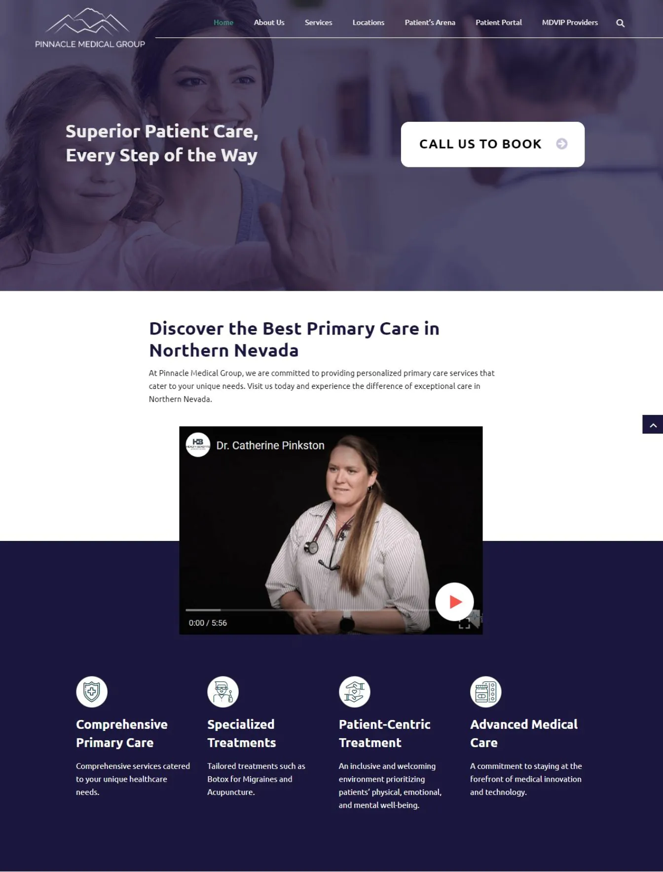 Portfolio 156 Pinnacle Primary Group website