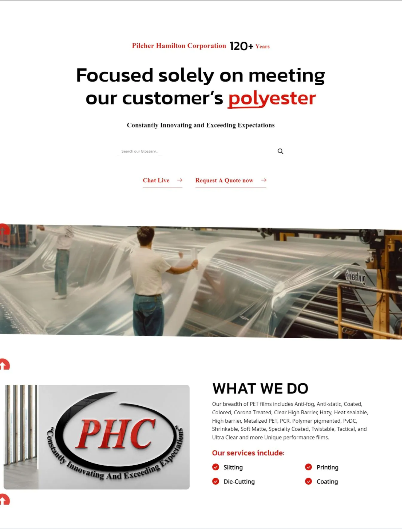 Portfolio 116 Pilcher Hamilton website