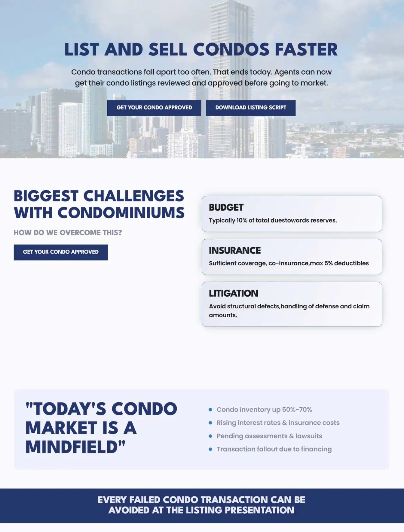 Portfolio 126 My Condo Approval website