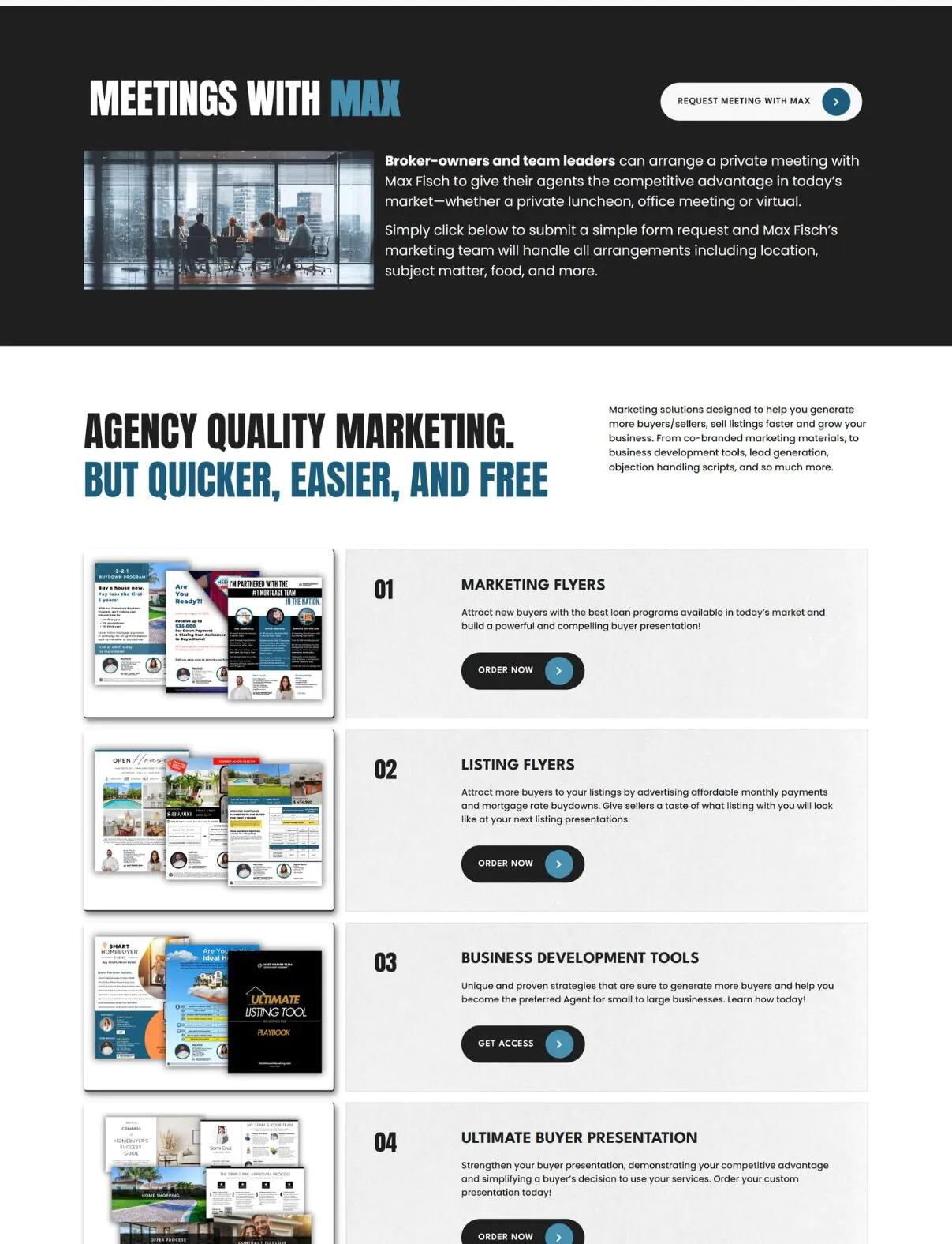 Portfolio 117 Max Fisch Marketing website